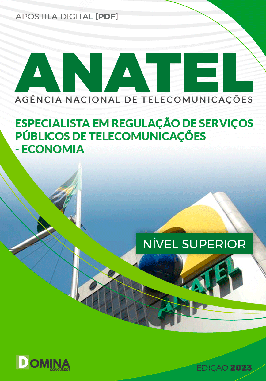 Apostila ANATEL 2024 Especialista Serviços Telecomunicações Economia