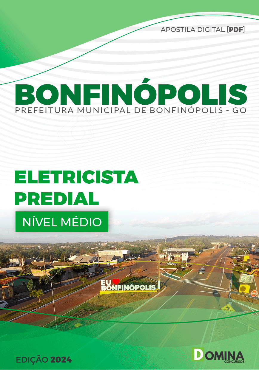 Apostila Pref Bonfinópolis GO 2024 Eletricista Predial