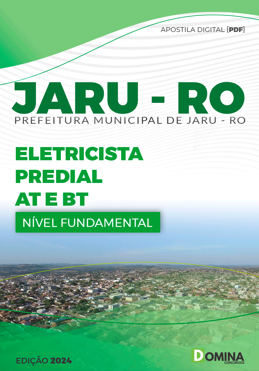 Apostila Pref Jaru RO 2024 Eletricista Predial AT e BT