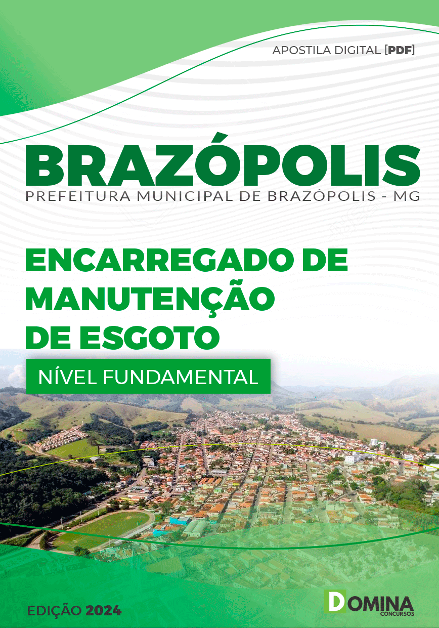 Apostila Pref Brazópolis MG 2024 Encarregado Manutenção