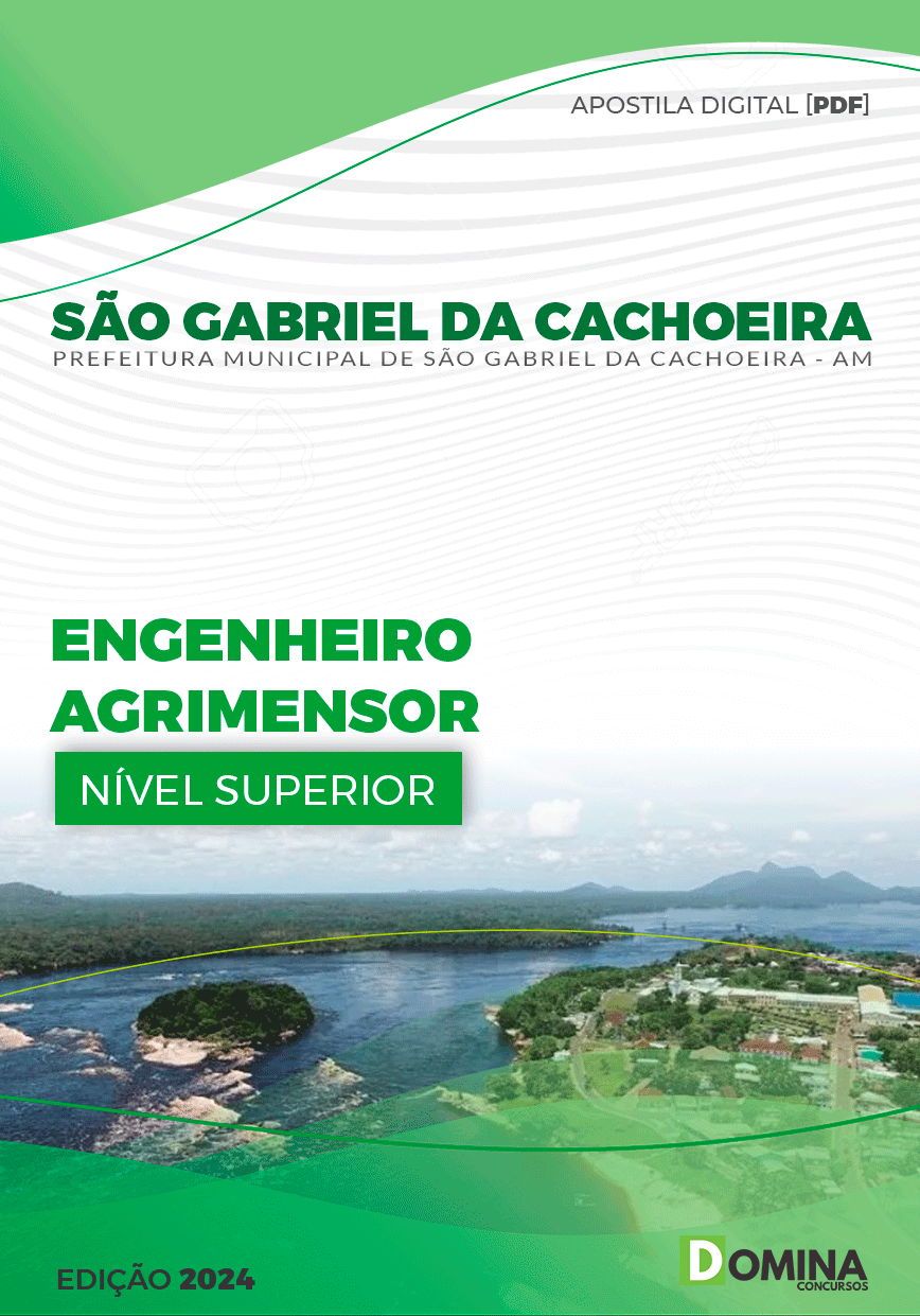 Apostila Pref São Gabriel Cachoeira AM 2024 Engenheiro Agrimensor