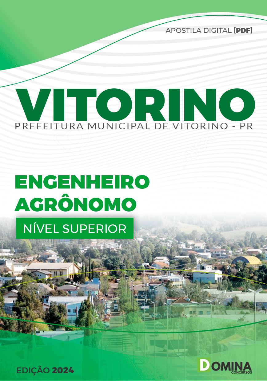 Apostila Pref Vitorino PR 2024 Engenheiro Agrônomo