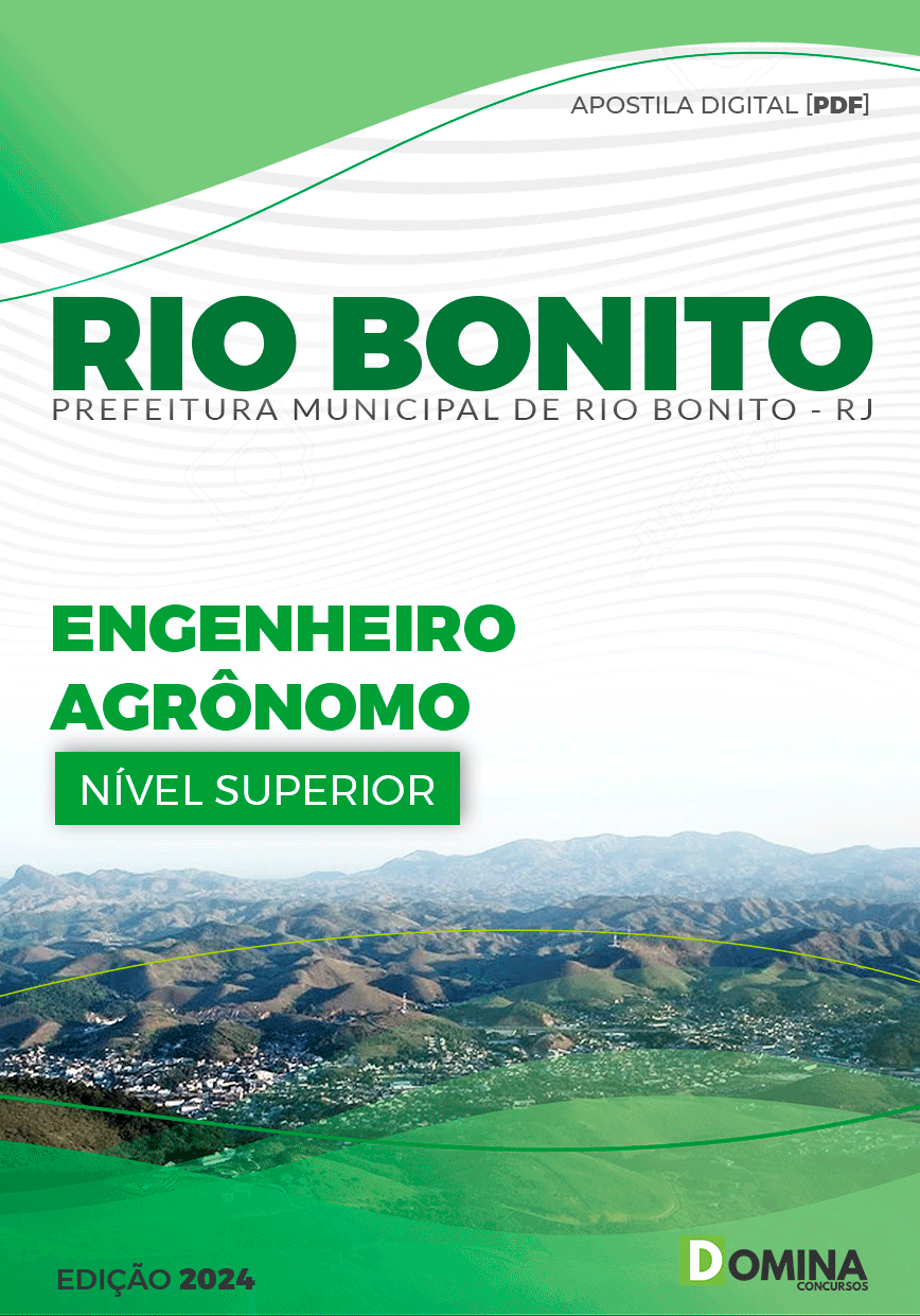 Apostila Pref Rio Bonito RJ 2024 Engenheiro Agrônomo