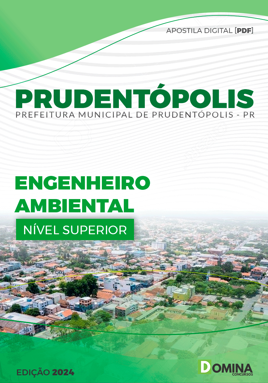 Apostila Pref Prudentópolis PR 2024 Engenheiro Ambiental