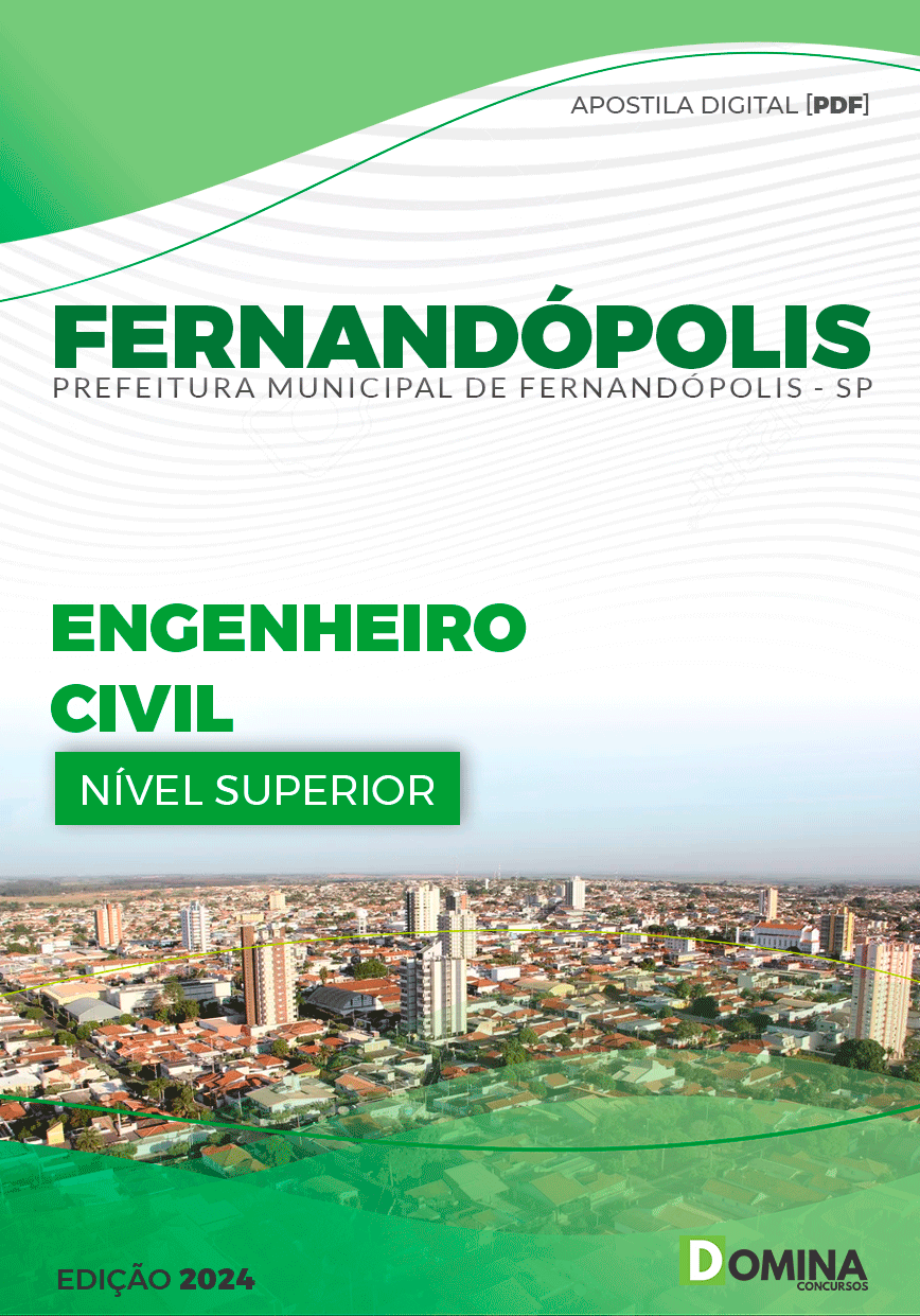 Apostila Pref Fernandópolis SP 2024 Engenheiro Civil