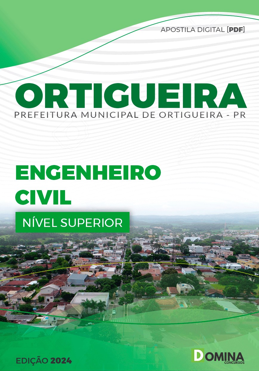 Apostila Pref Ortigueira PR 2024 Engenheiro Civil