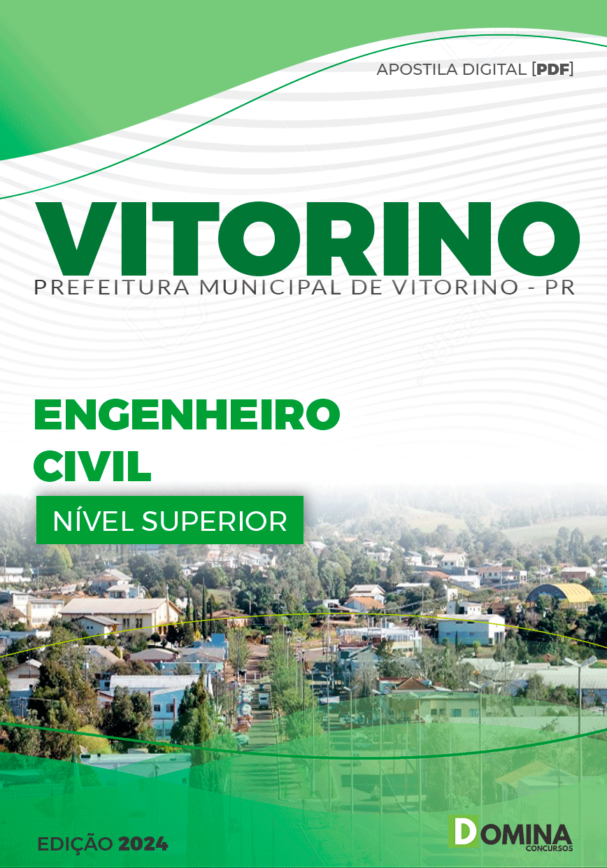 Apostila Pref Vitorino PR 2024 Engenheiro Civil