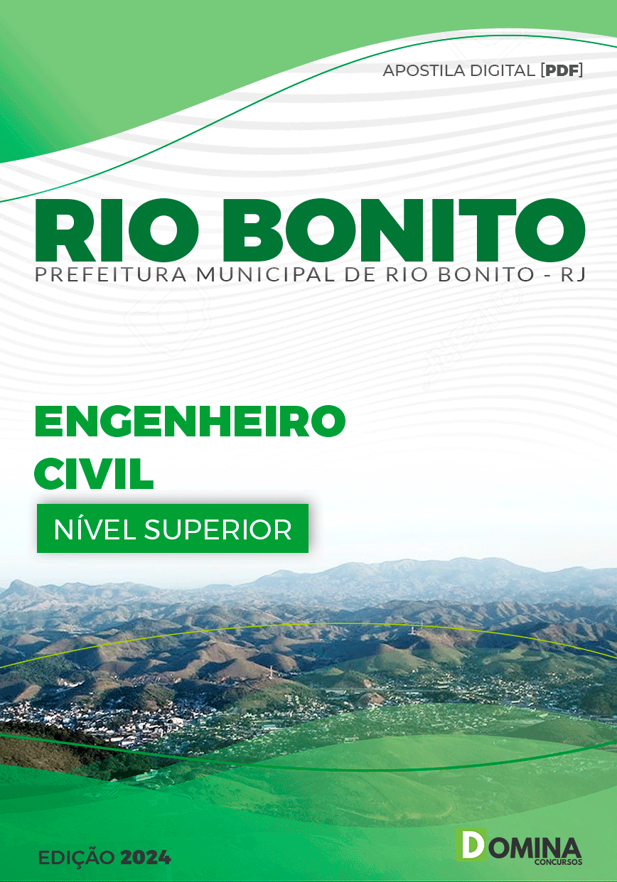 Apostila Pref Rio Bonito RJ 2024 Engenheiro Civil