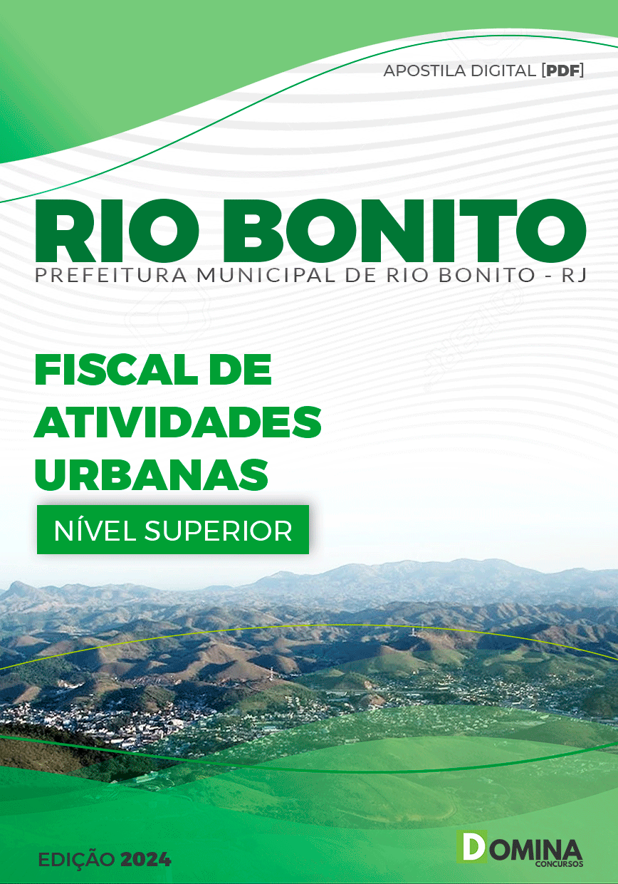 Apostila Pref Rio Bonito RJ 2024 Fiscal Atividades Urbanas