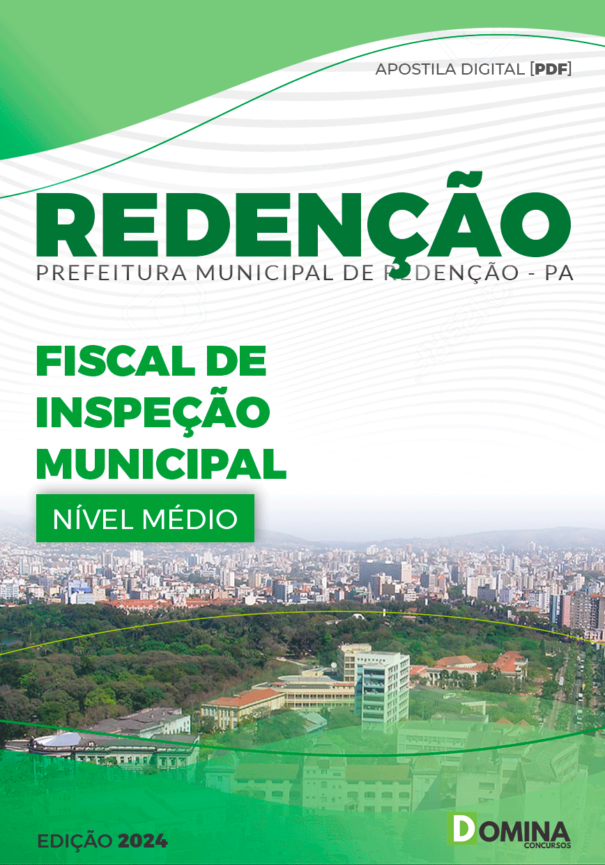 Apostila Pref Redenção PA 2024 Fiscal Inspeção Municipal