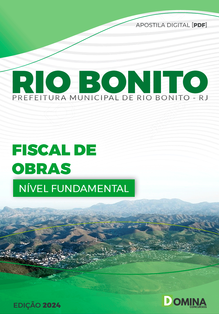 Apostila Pref Rio Bonito RJ 2024 Fiscal Obras