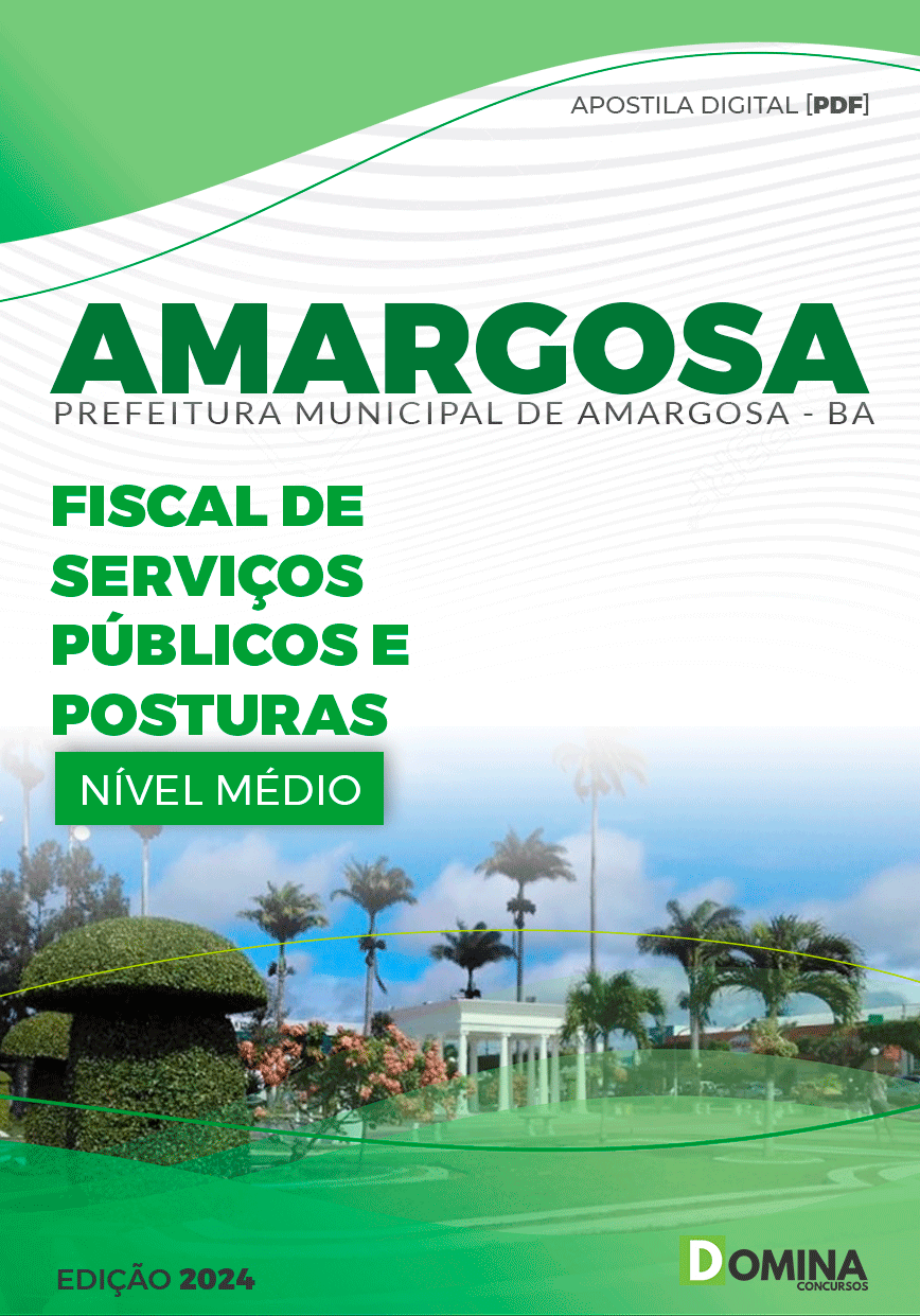 Apostila Pref Amargosa BA 2024 Fiscal Serviço Públicos