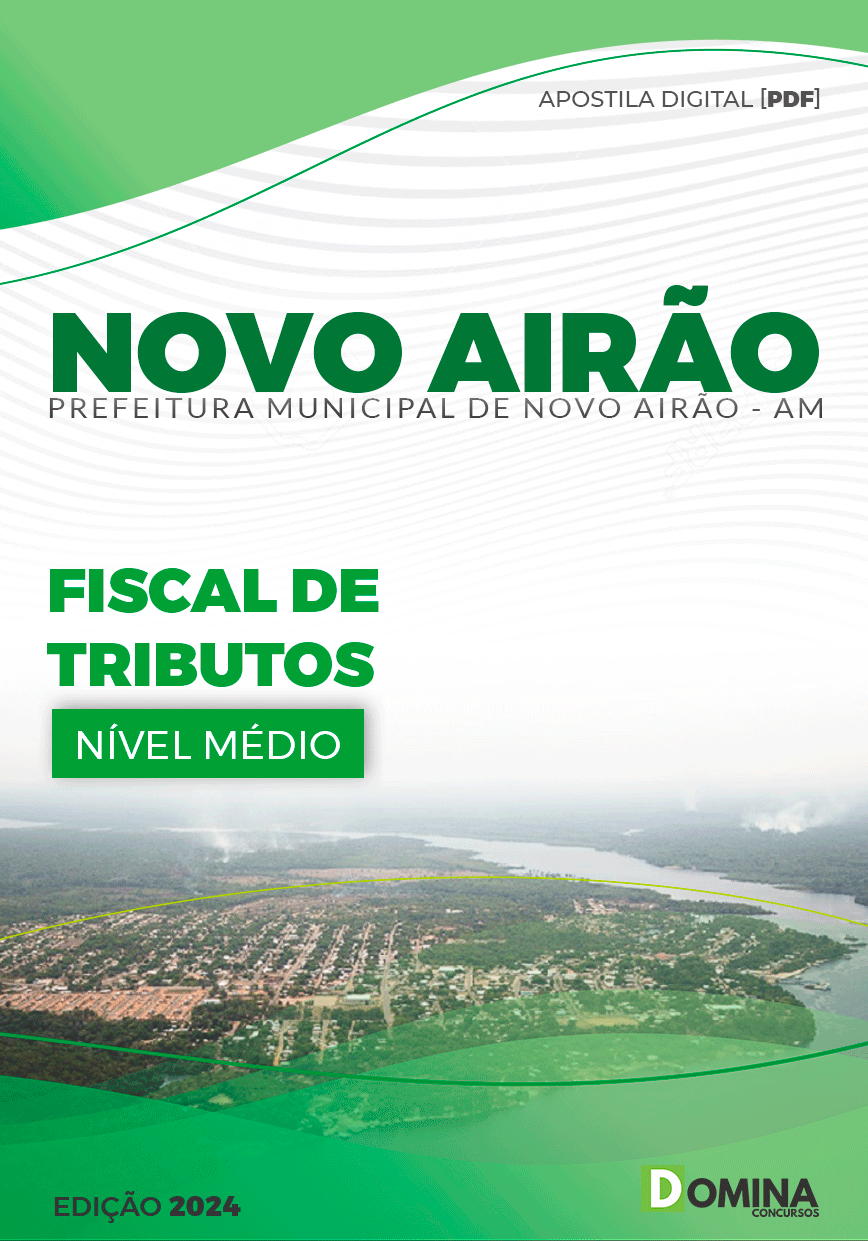 Apostila Pref Novo Airão AM 2024 Fiscal Tributos