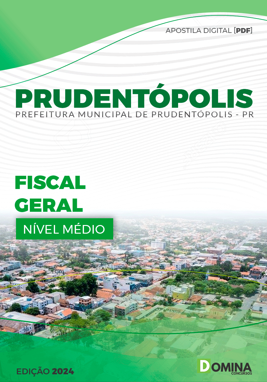 Apostila Pref Prudentópolis PR 2024 Fiscal Geral