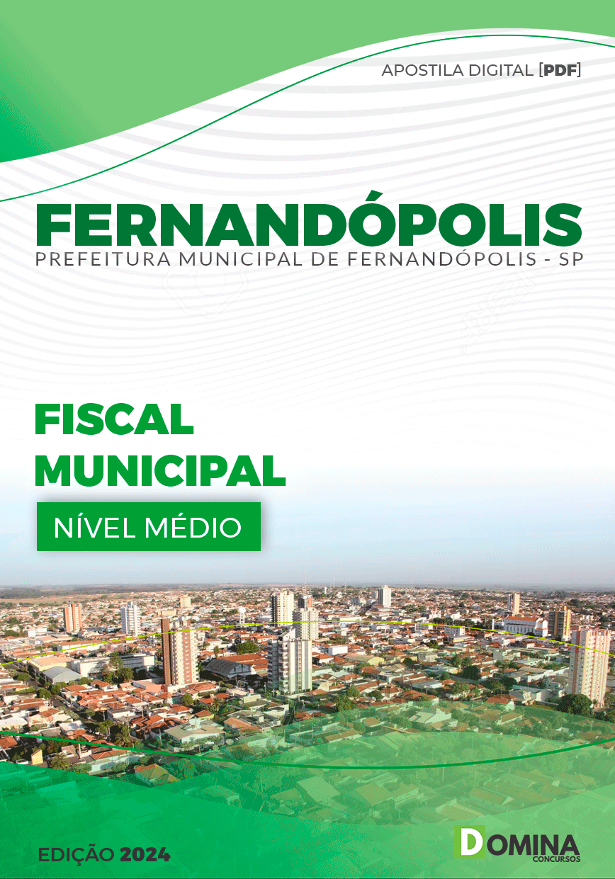 Apostila Pref Fernandópolis SP 2024 Fiscal Municipal