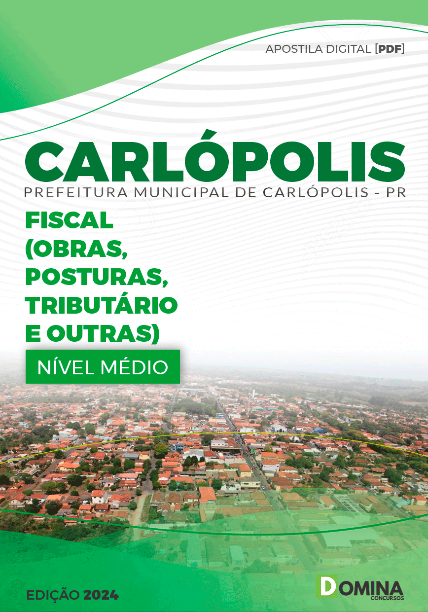 Apostila Pref Carlópolis PR 2024 Fiscal