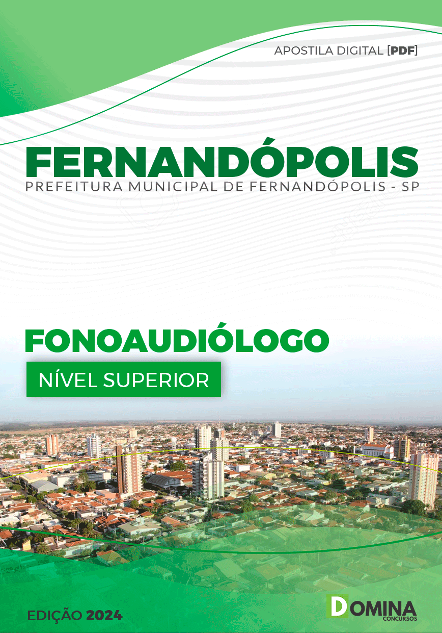 Apostila Pref Fernandópolis SP 2024 Fonoaudiólogo