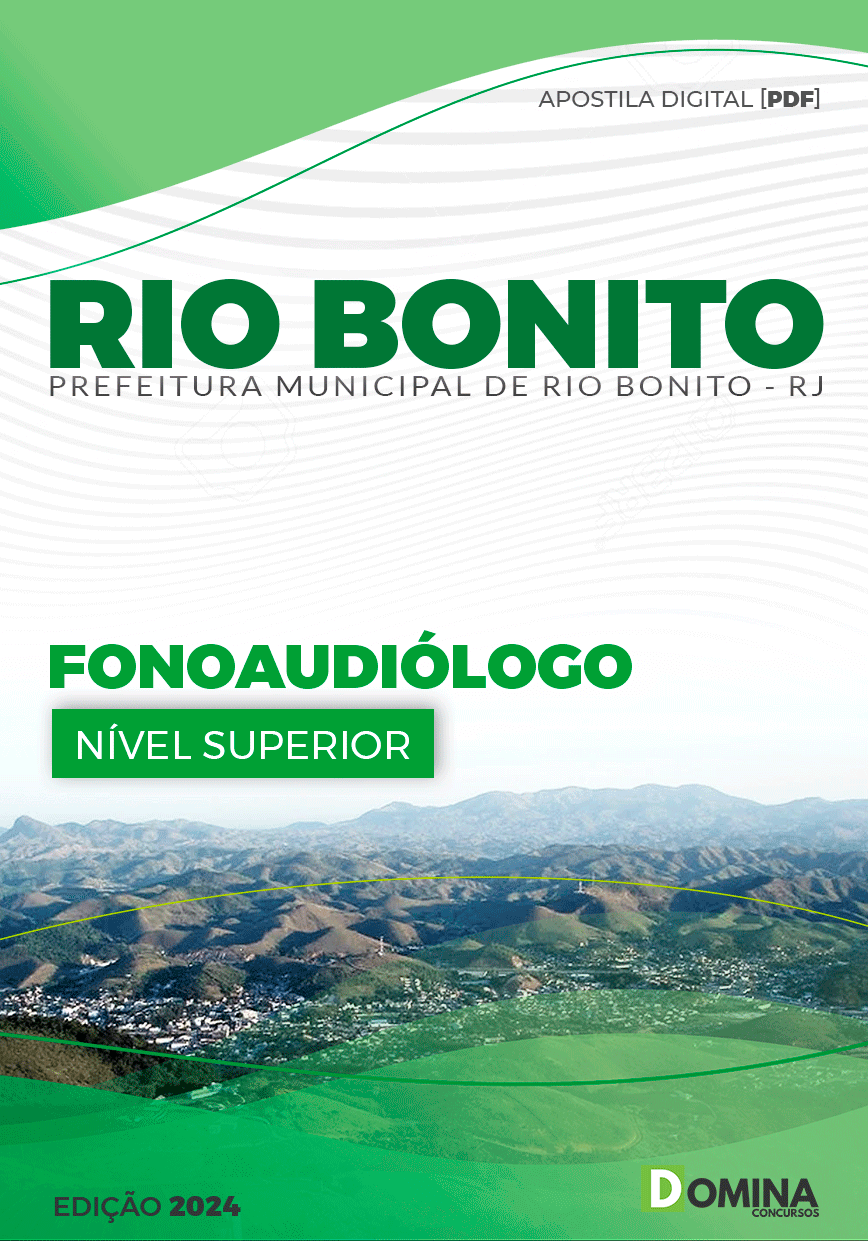 Apostila Pref Rio Bonito RJ 2024 Fonoaudiólogo