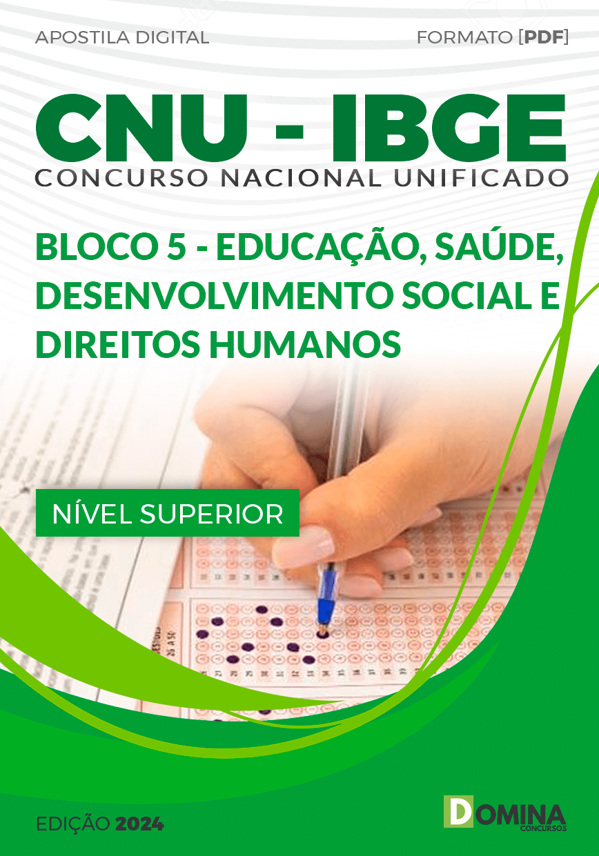 Apostila CNU IBGE Bloco 5 Educação Saúde Desenvolvimento
