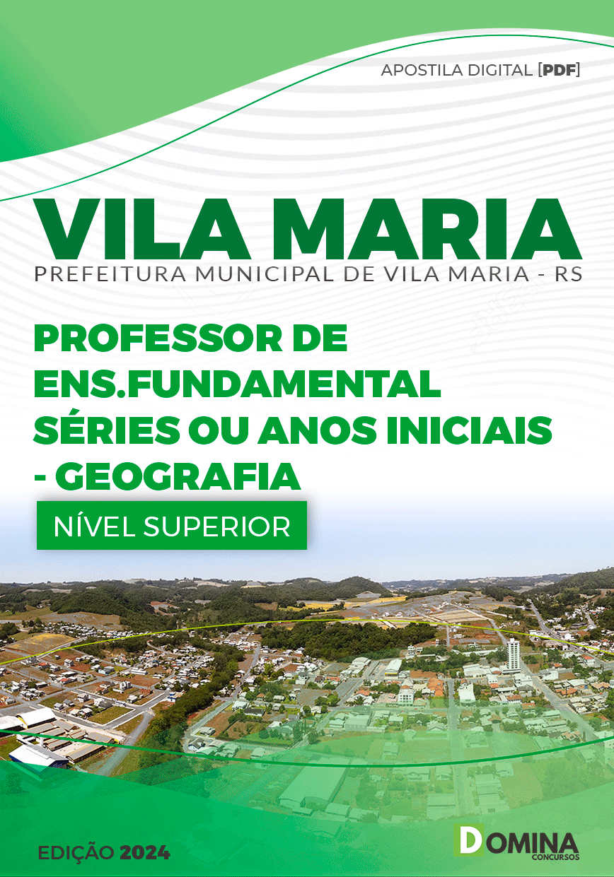 Apostila Pref Vila Maria RS 2024 Professor Geografia