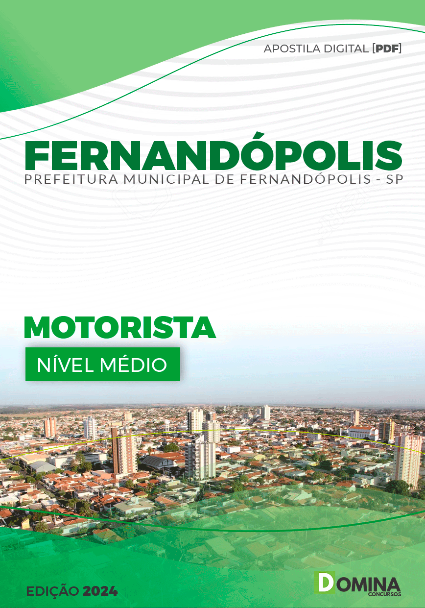 Apostila Pref Fernandópolis SP 2024 Motorista