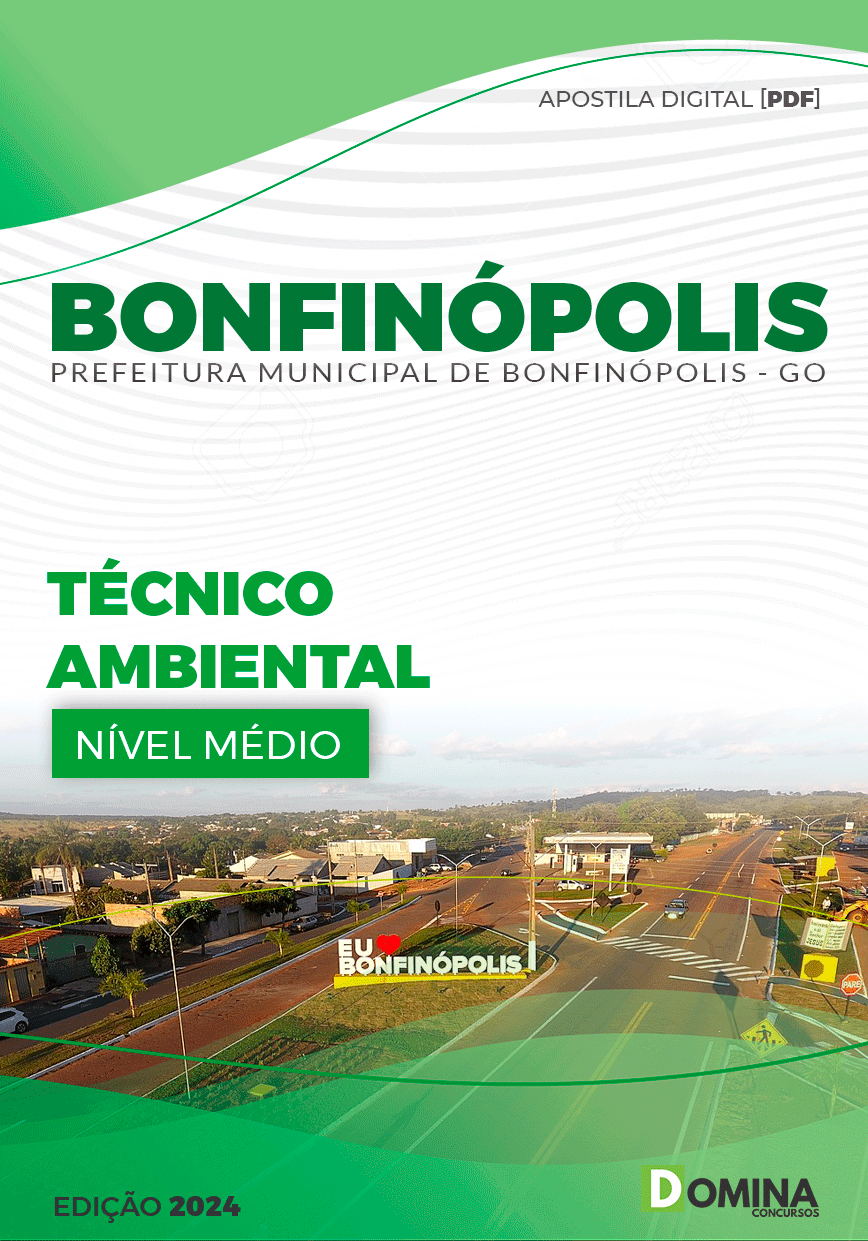Apostila Pref Bonfinópolis GO 2024 Técnico Ambiental