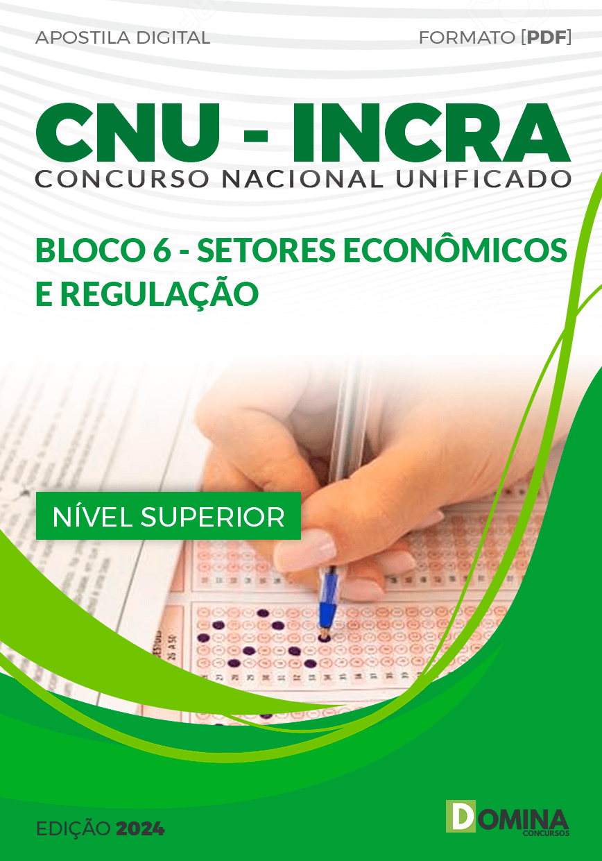 Apostila CNU INCRA Bloco 6 Setores Econômicos Regulação