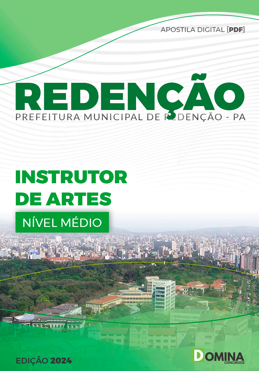 Apostila Pref Redenção PA 2024 Instrutor Artes