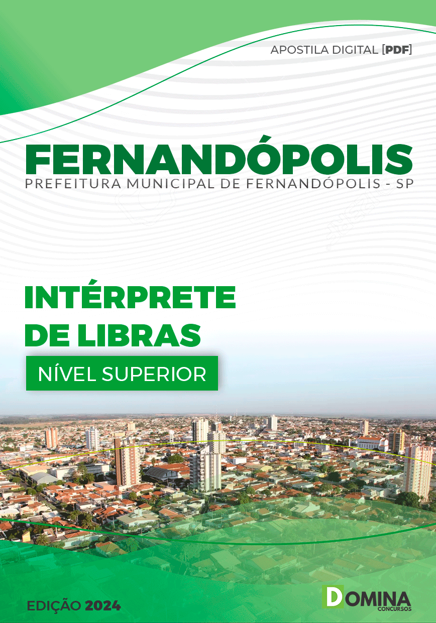 Apostila Pref Fernandópolis SP 2024 Intérprete de LIBRAS