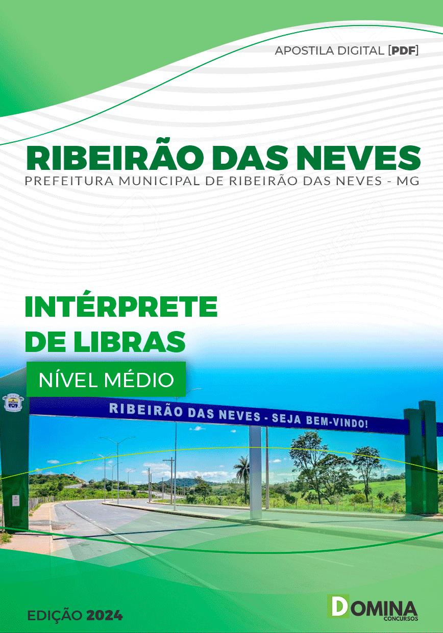 Apostila Pref Ribeirão das Neves MG 2024 Intérprete de LIBRAS