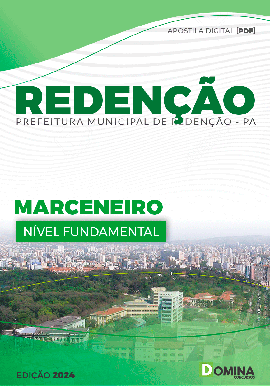 Apostila Pref Redenção PA 2024 Marceneiro