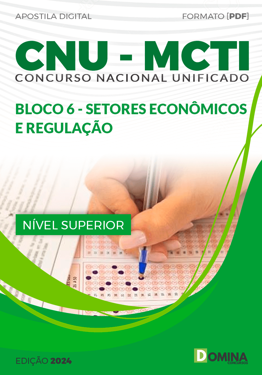 Apostila CNU MCTI Bloco 6 Setores Econômicos Regulação