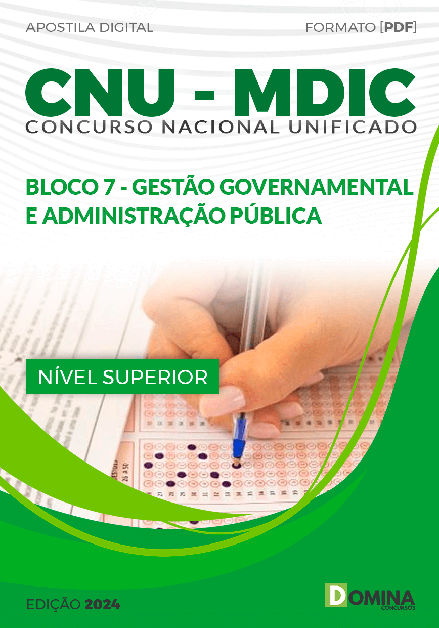 Apostila CNU MDIC Bloco 7 Gestão Governamental Adm Pública