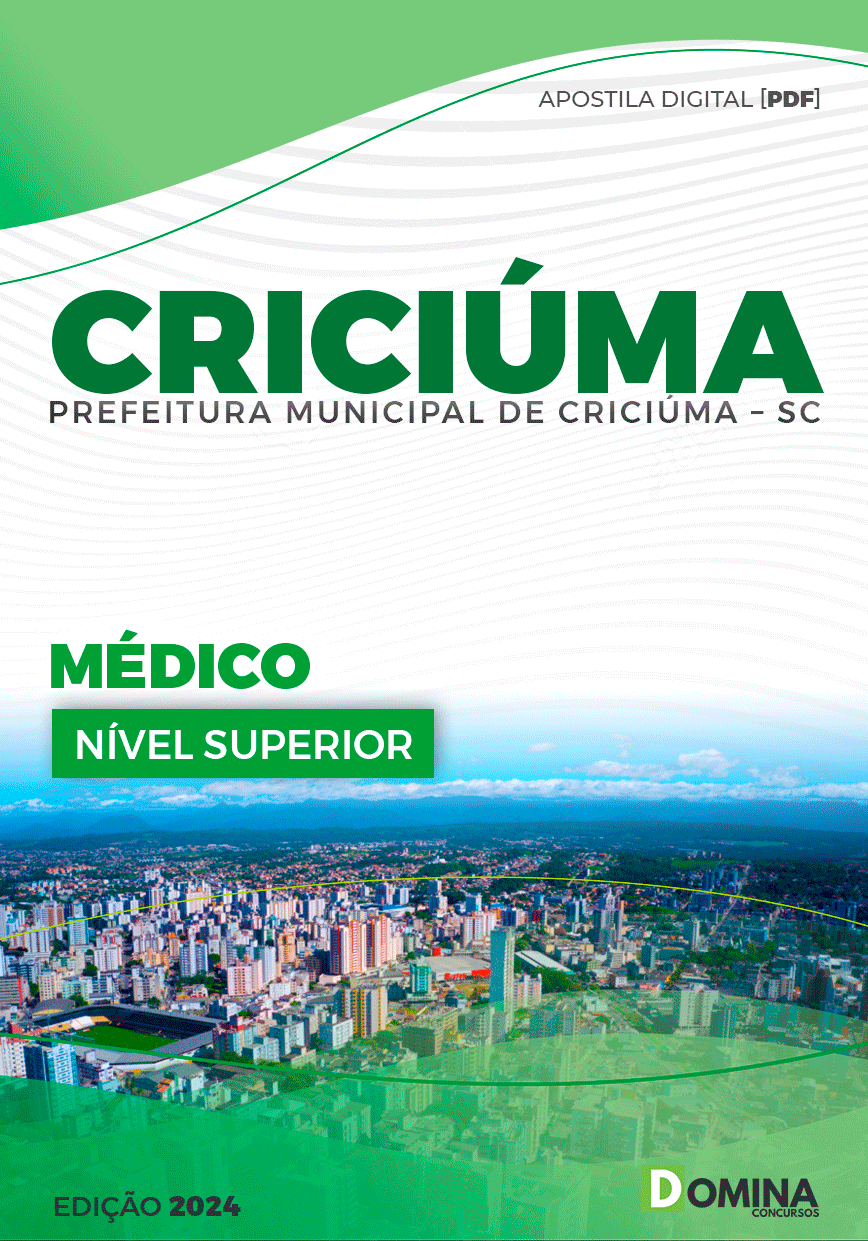 Apostila Pref Criciúma SC 2024 Médico