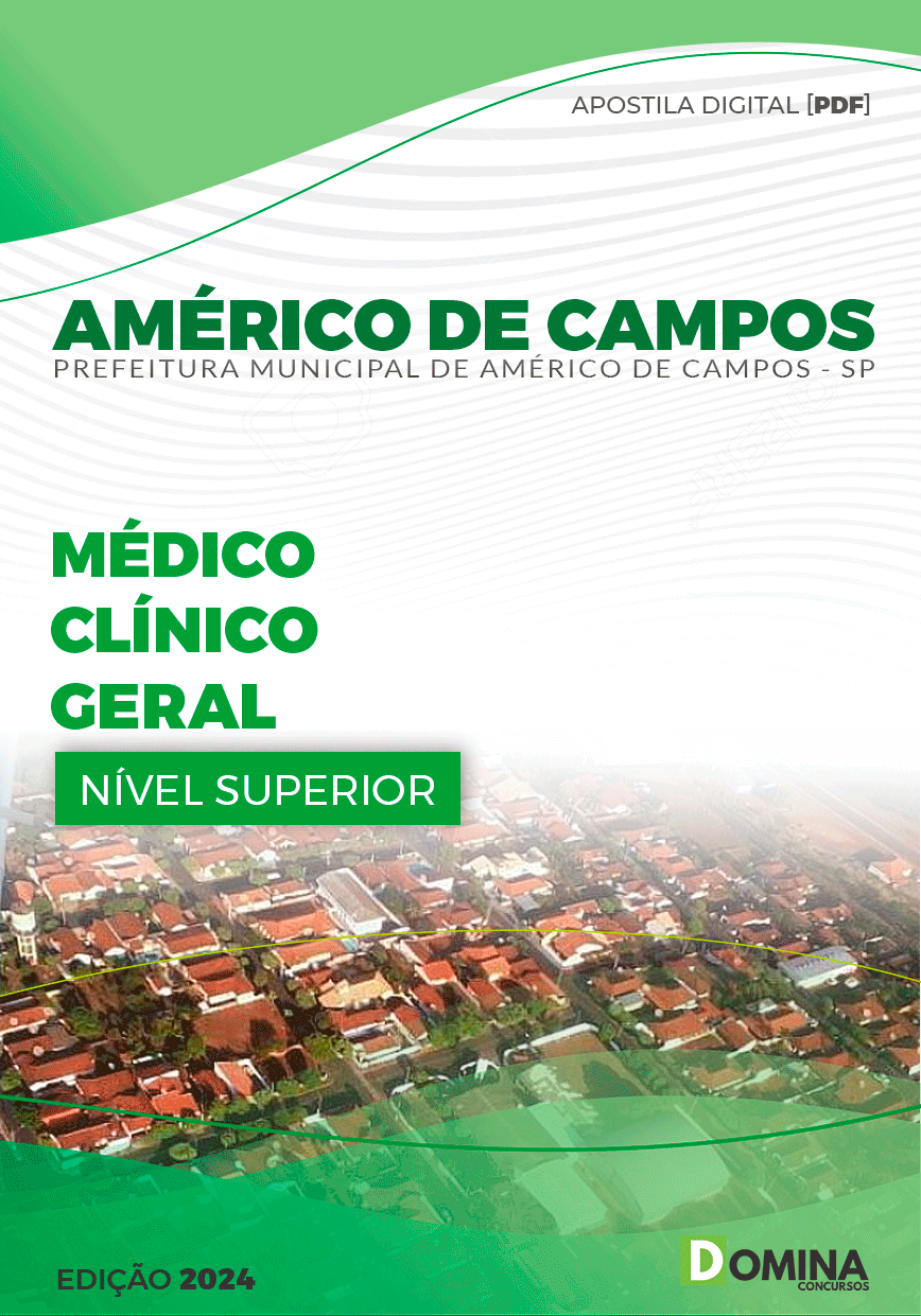 Pref Américo de Campos SP 2024 Médico Clínico Geral