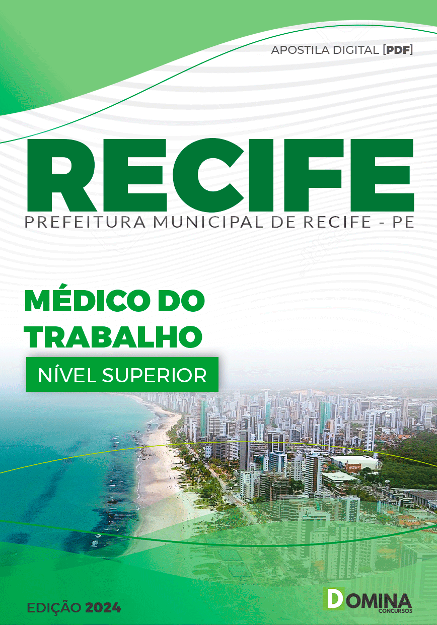 Apostila Pref Recife PE 2024 Médico Trabalho