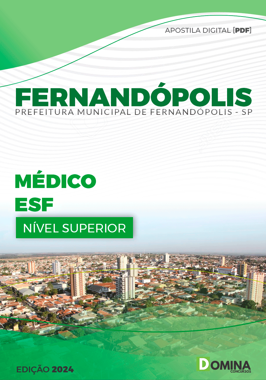 Apostila Pref Fernandópolis SP 2024 Médico ESF