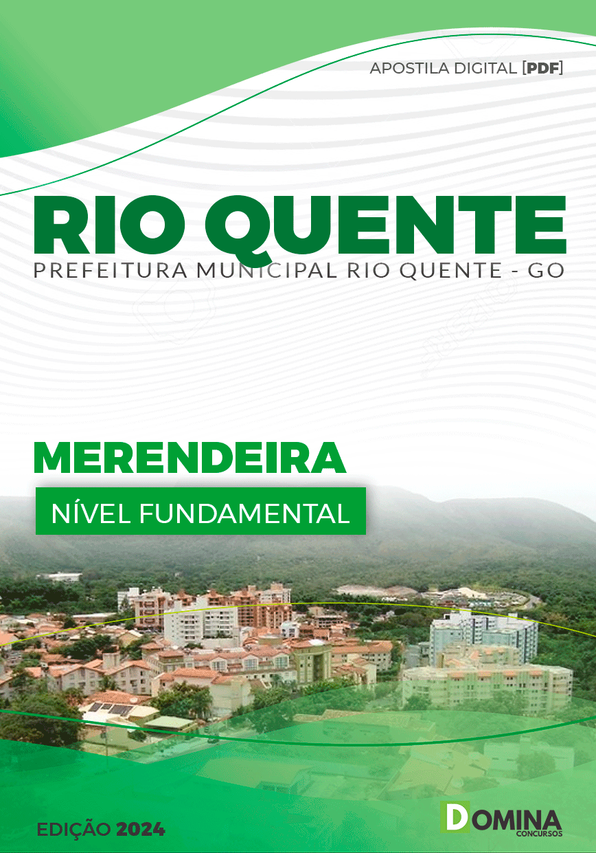 Apostila Pref Rio Quente GO 2024 Merendeira