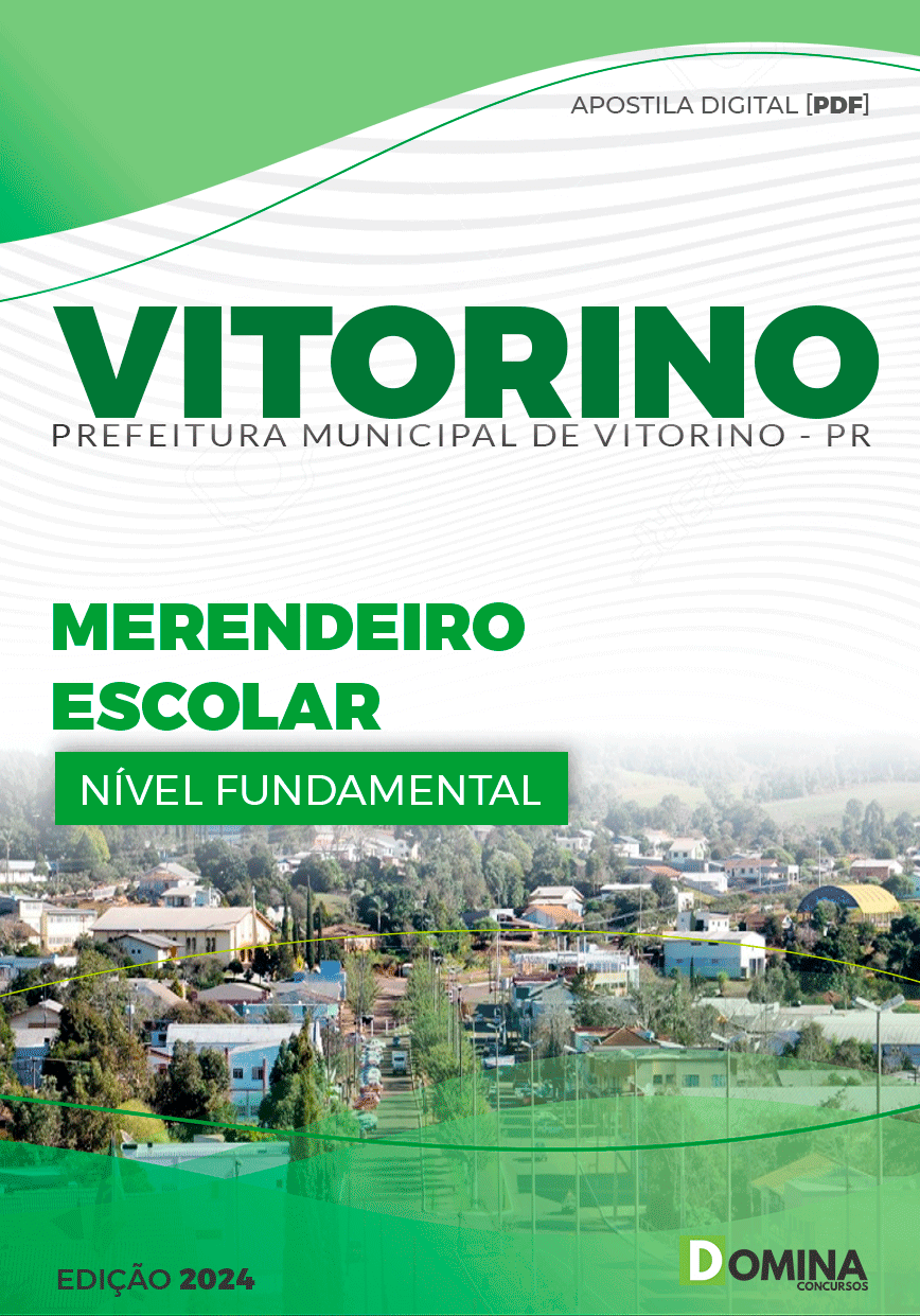 Apostila Pref Vitorino PR 2024 Merendeiro Escolar