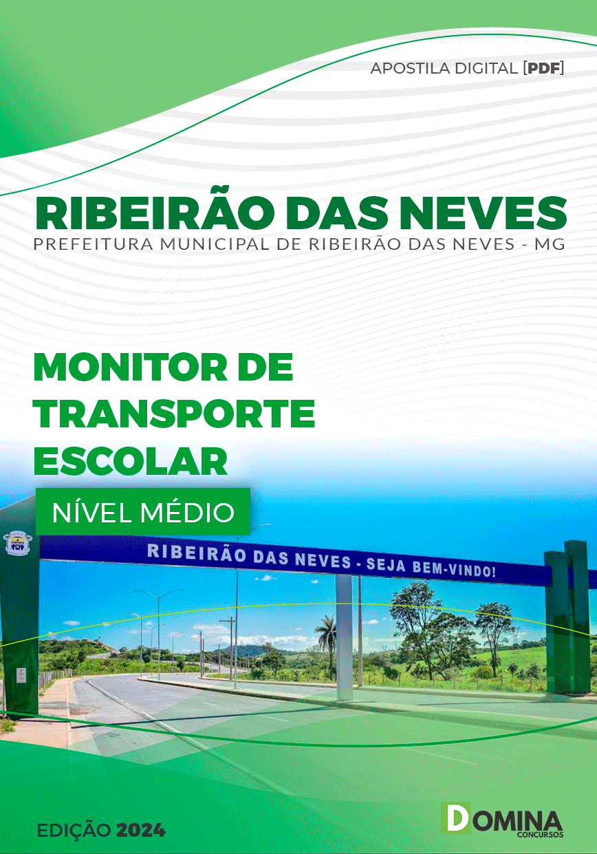 Pref Ribeirão das Neves MG 2024 Monitor de Transporte Escolar