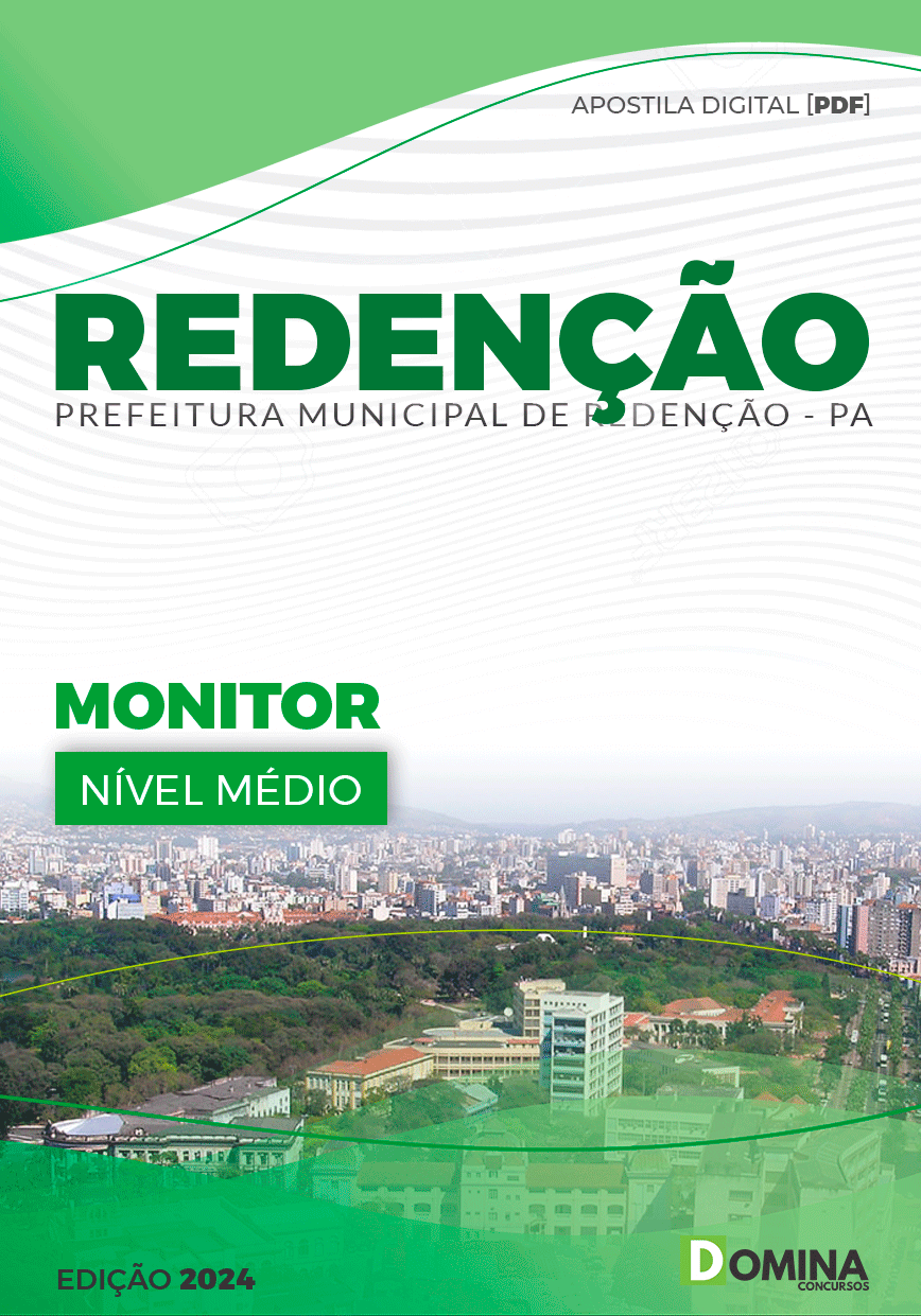 Apostila Pref Redenção PA 2024 Monitor Recreador