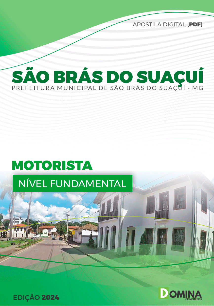 Apostila Pref São Brás do Suaçuí MG 2024 Motorista