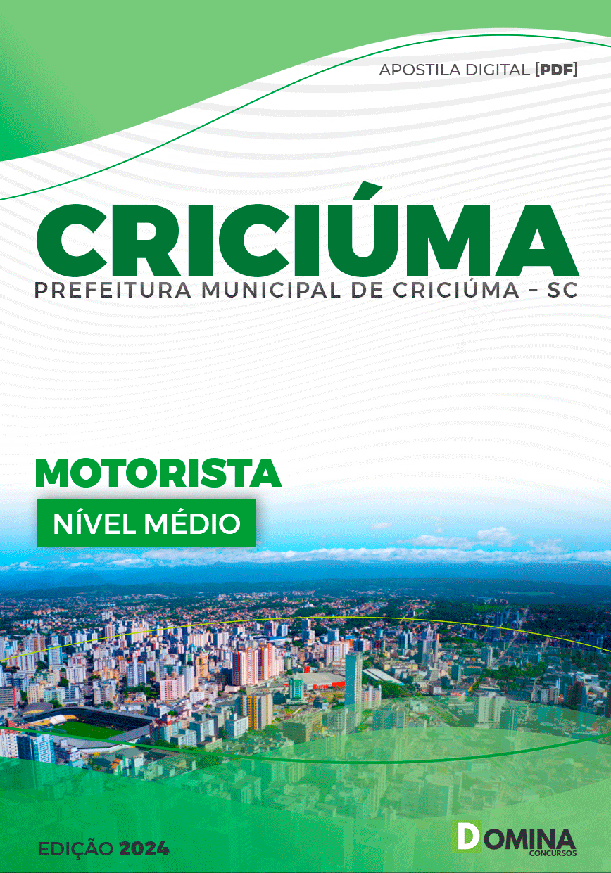 Apostila Pref Criciúma SC 2024 Motorista