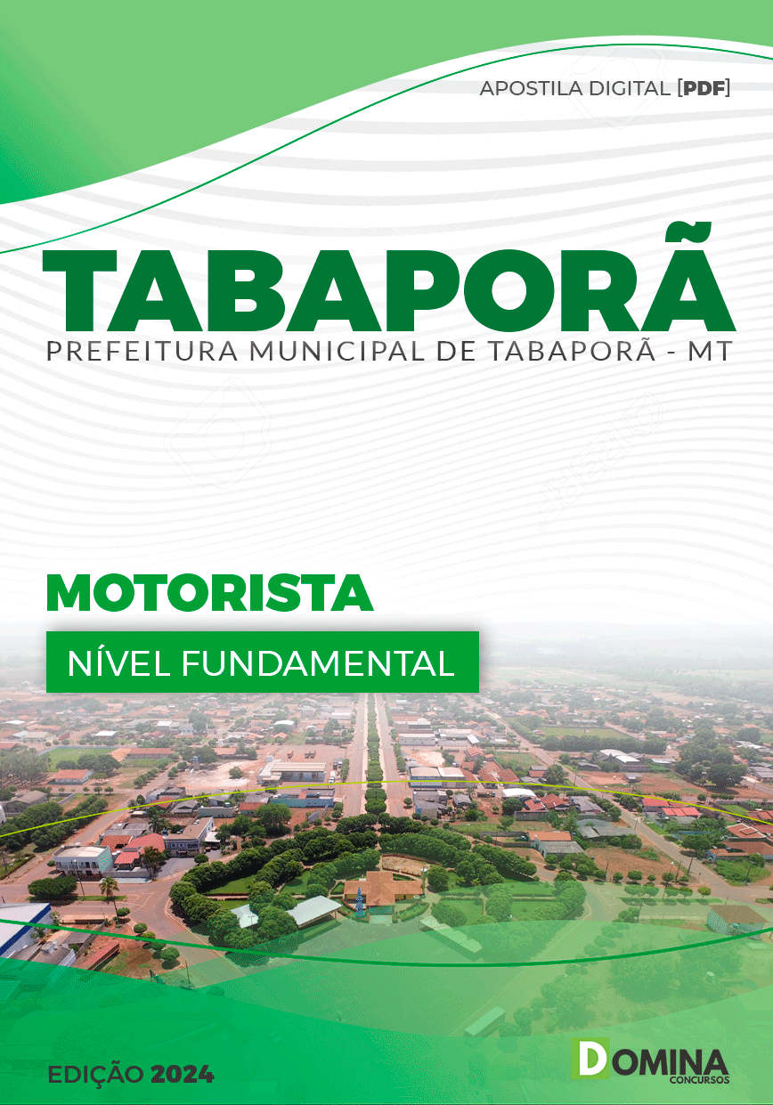Apostila Pref Tabaporã MT 2024 Motorista