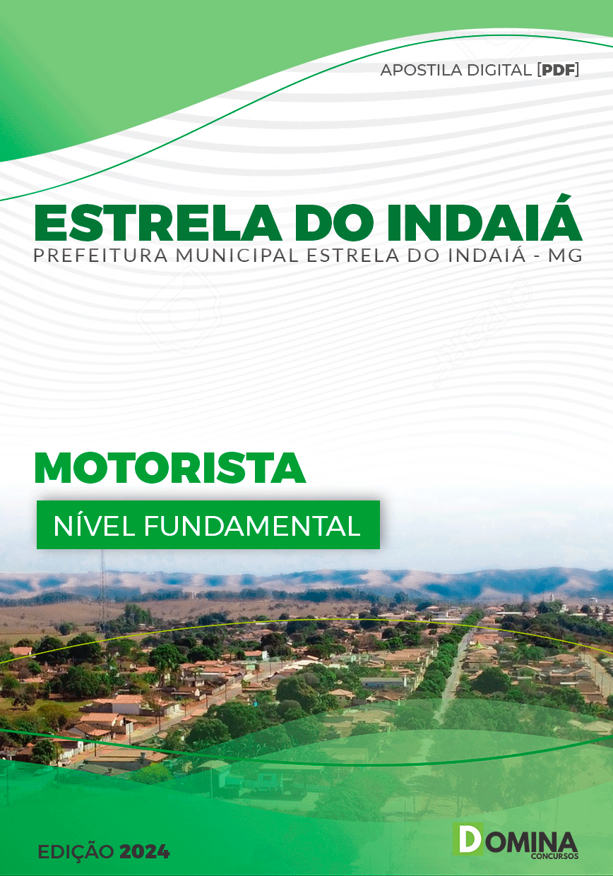 Apostila Pref Estrela do Indaiá MG 2024 Motorista