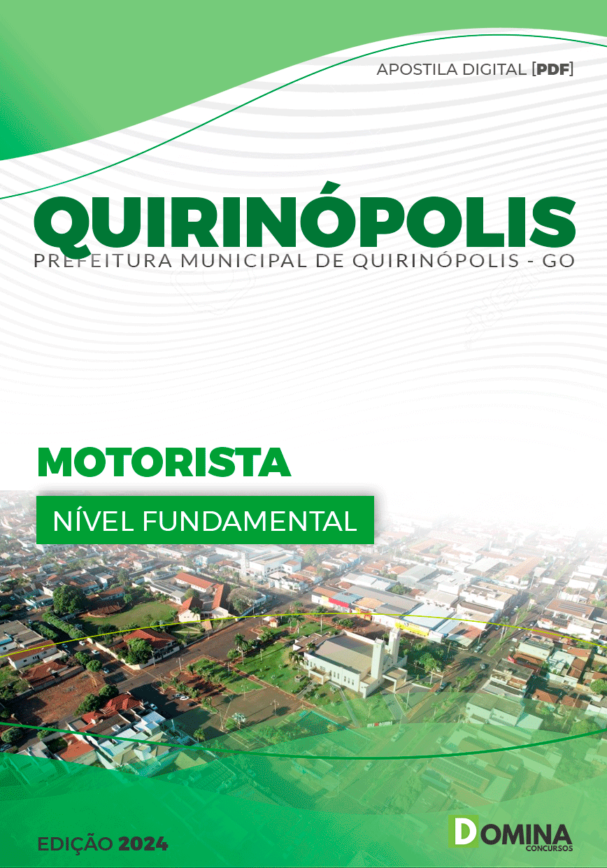 Apostila Pref Quirinópolis GO 2024 Motorista