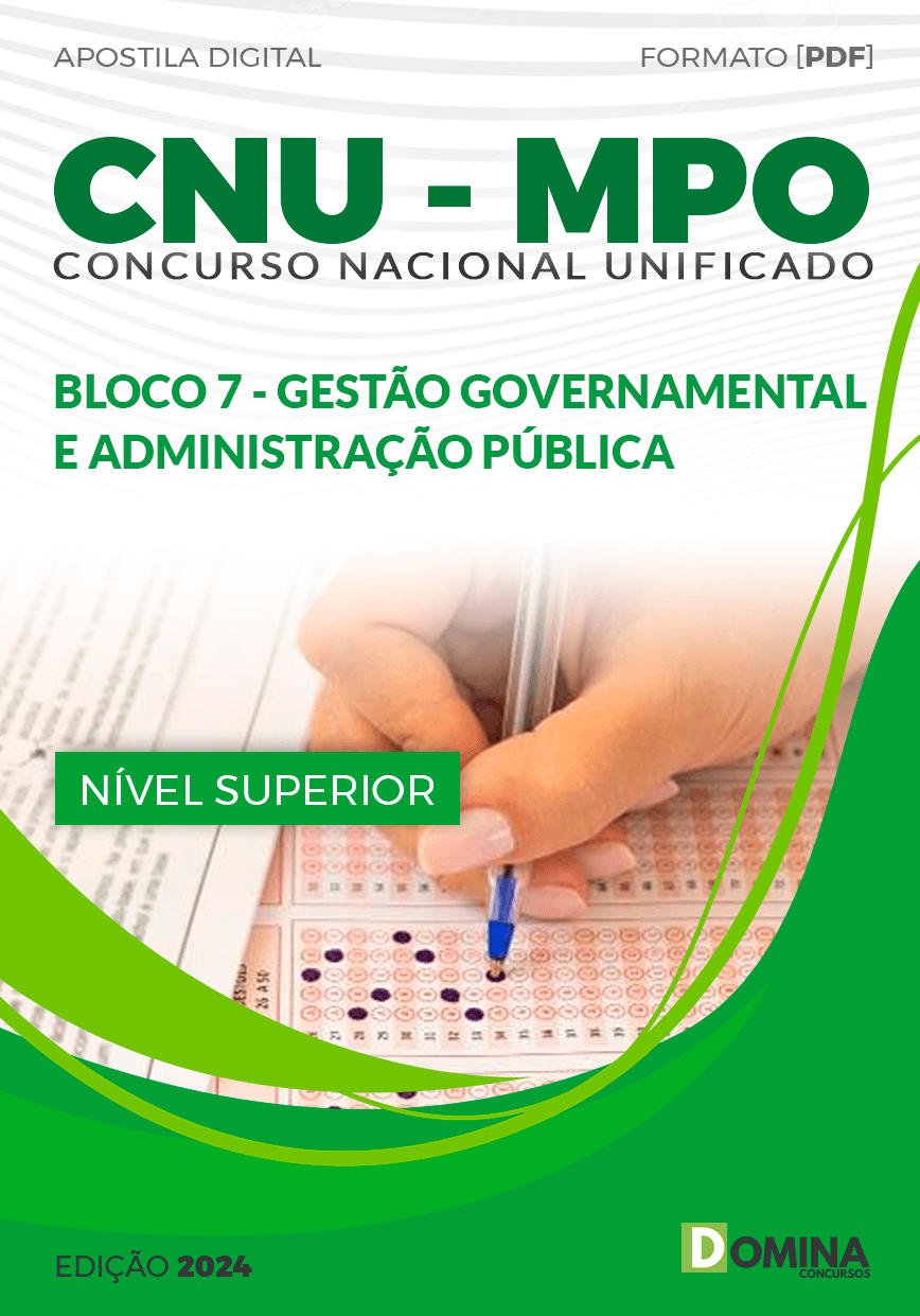 Apostila CNU MPO Bloco 7 Gestão Governamental Adm Pública