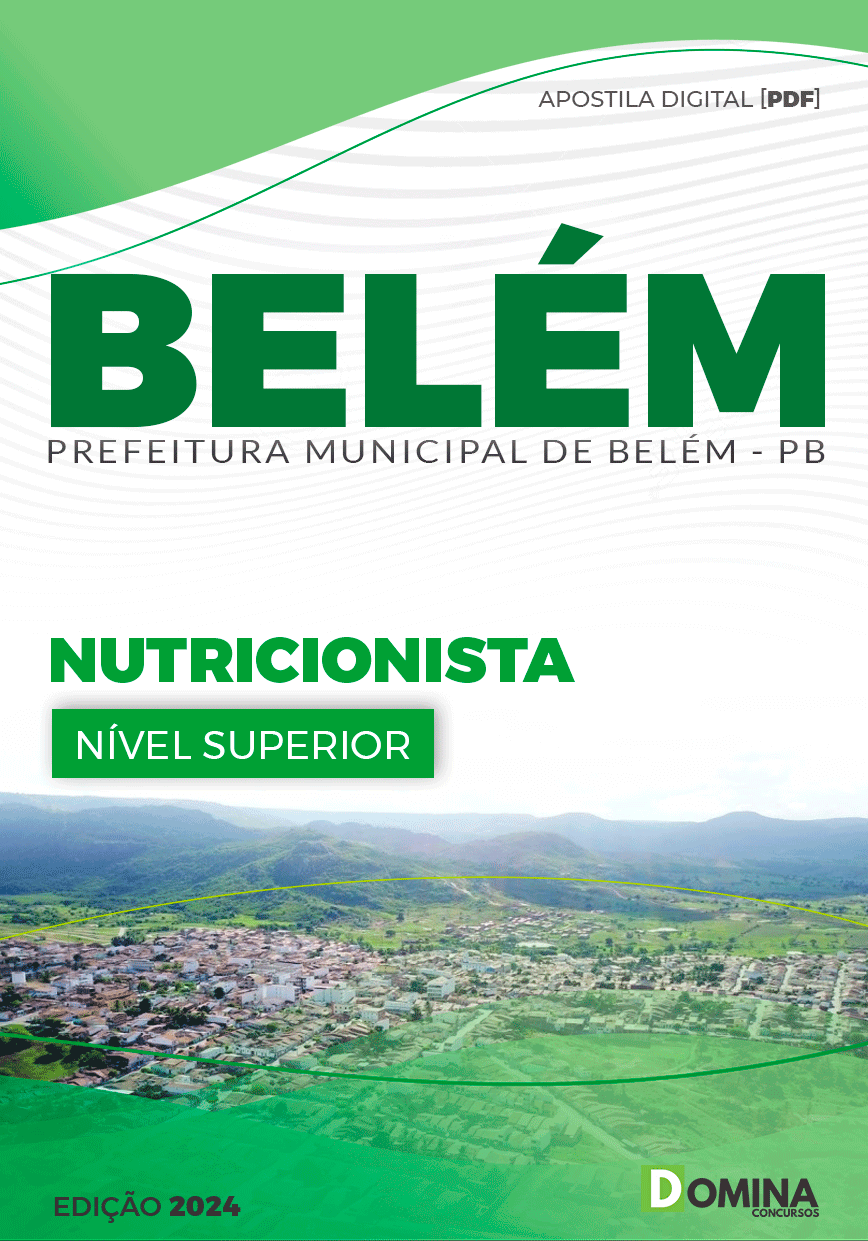 Apostila Pref Belém PB 2024 Nutricionista