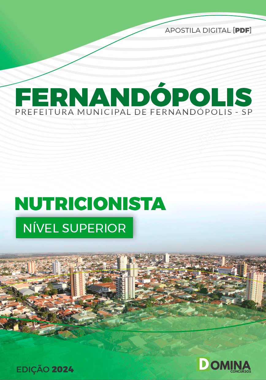 Apostila Pref Fernandópolis SP 2024 Nutricionista