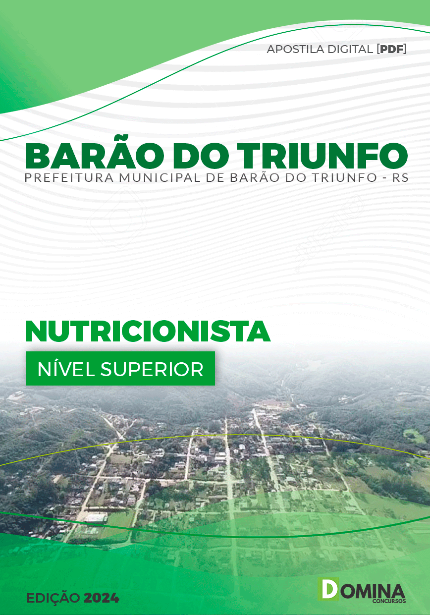 Apostila Pref Barão do Triunfo RS 2024 Nutricionista